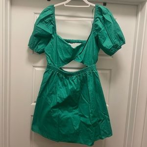 Work once! Super cute green dress!!!